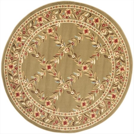 Safavieh 5 ft. 3 in. x 5 ft. 3 in. Round Lyndhurst Green and Green Traditional Rug LNH557-5252-5R